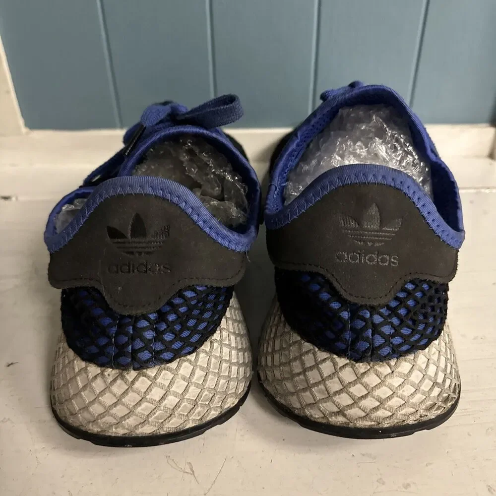 Adidas Deerupt‎ Mens Shoes 12 Blue Low Top Lace Up Casual Athletic Sneakers